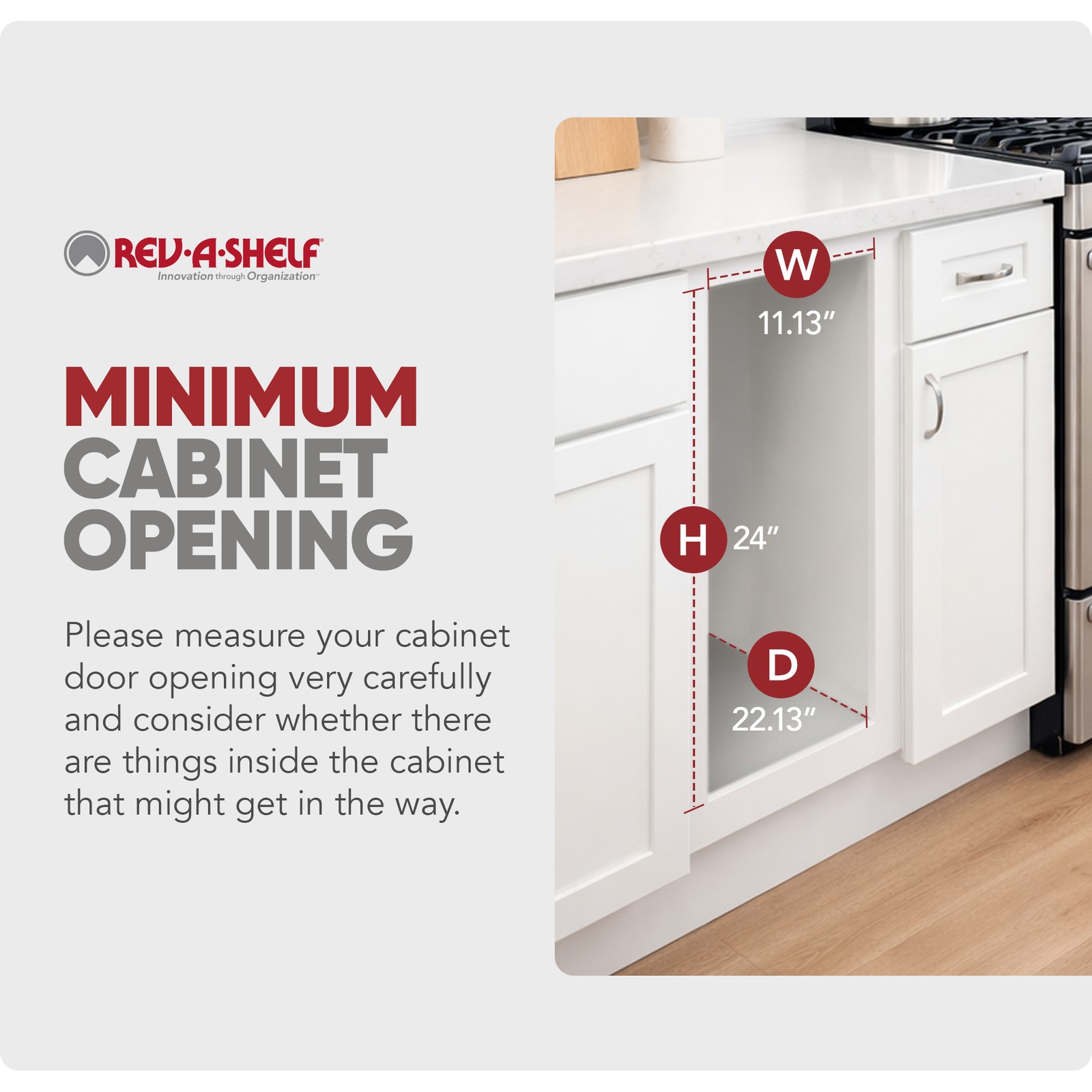 Rev-A-Shelf Pullout Kitchen Trash Can 50 qt. with Soft-close, 53WC-1550SCDM-111