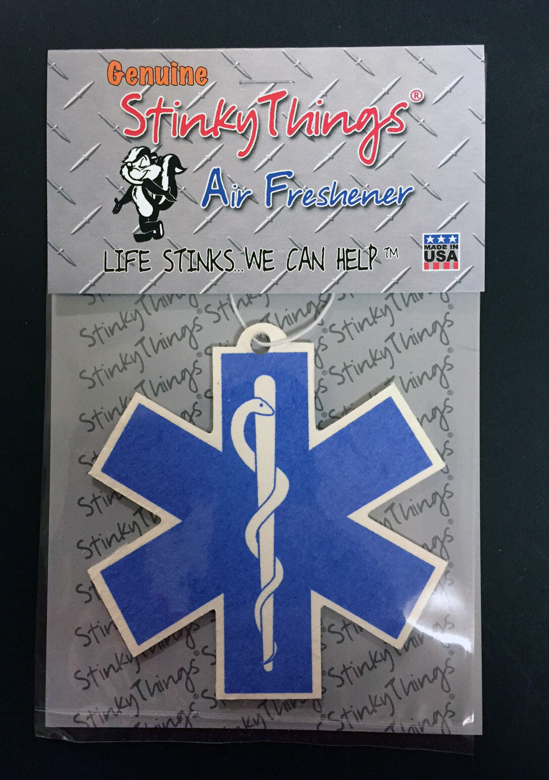 STAR OF LIFE EMS EMT CAR AIR FRESHENER *BUY 5, GET 1 FREE ! paramedic ambulance