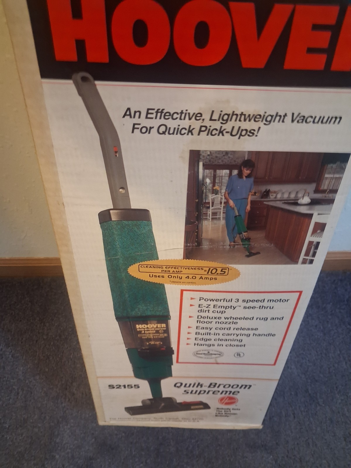 Vintage NOS Hoover Quik Broom Supreme S2155 NIB