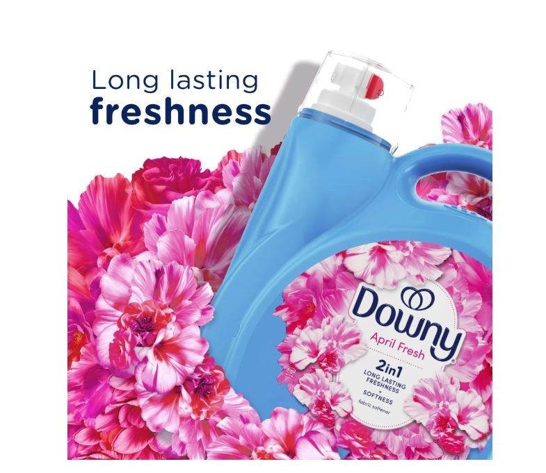 (2 Pack) Downy Liquid Fabric Softener April Fresh Scent 140 fl oz 190 Loads