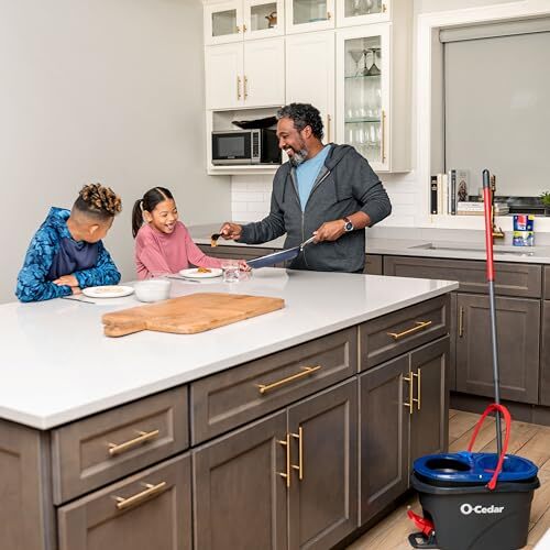O-Cedar EasyWring RinseClean Microfiber Spin Mop & Bucket Floor Cleaning System