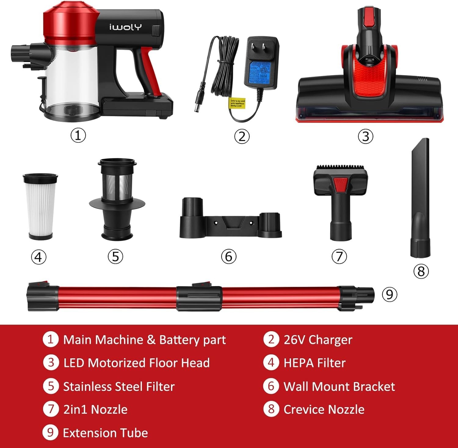 Effortless C150 Cordless Vacuum Cleaner with 35min Runtime & Fast Charging