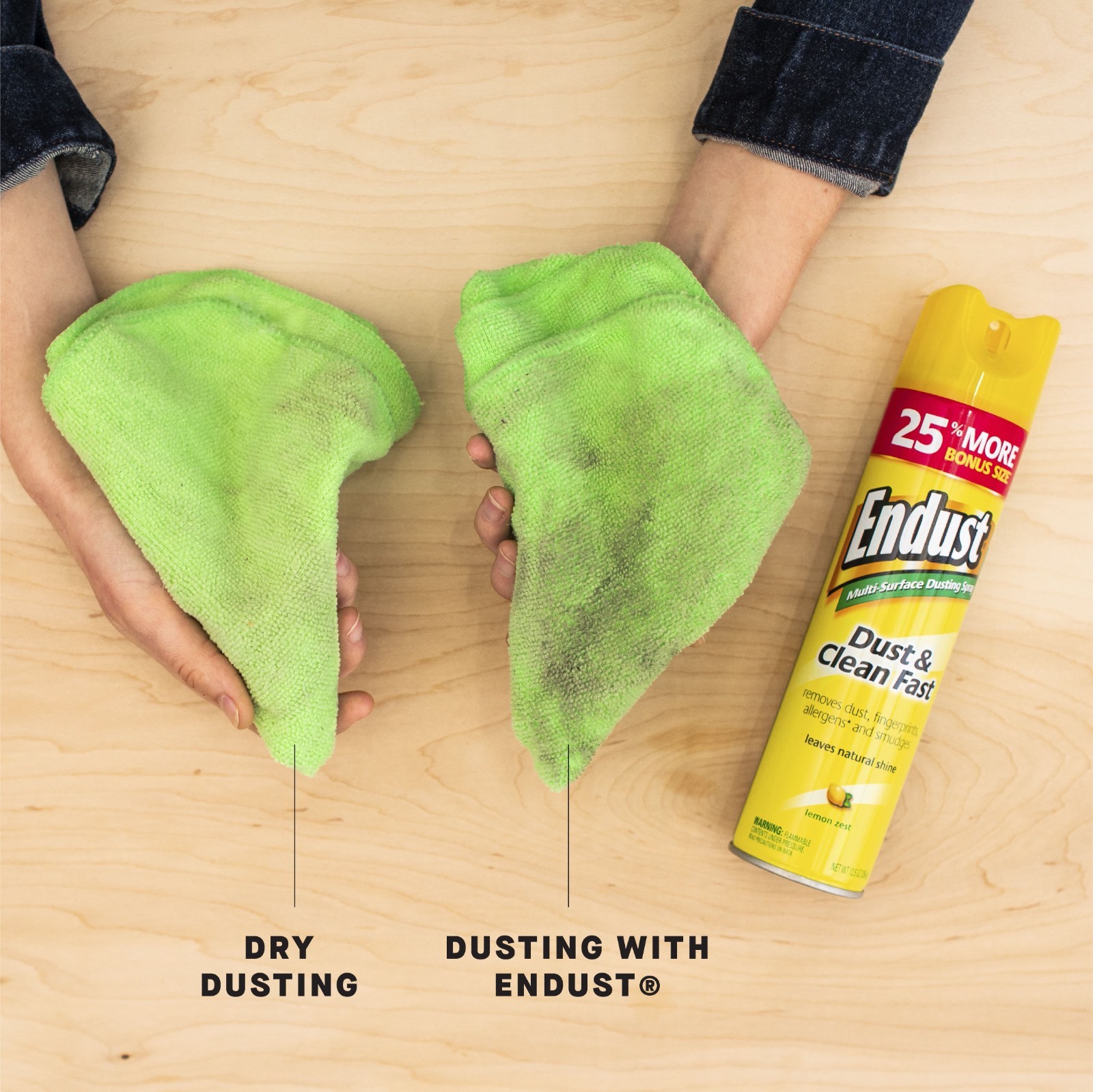 Endust® Multi-Surface Dusting and Cleaning Spray, Lemon Zest, Aerosol, 12.5 oz.