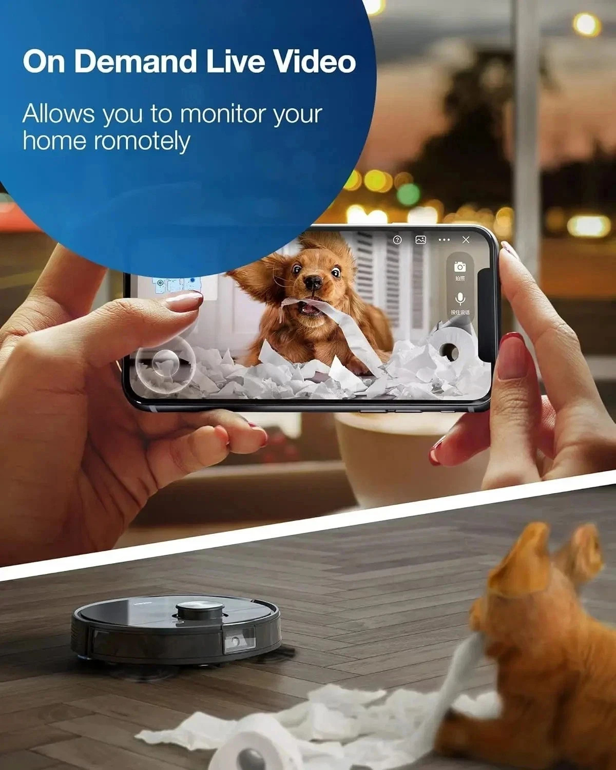 Ecovacs Deebot Ozmo T8 AIVI Robot Vacuum and Mop