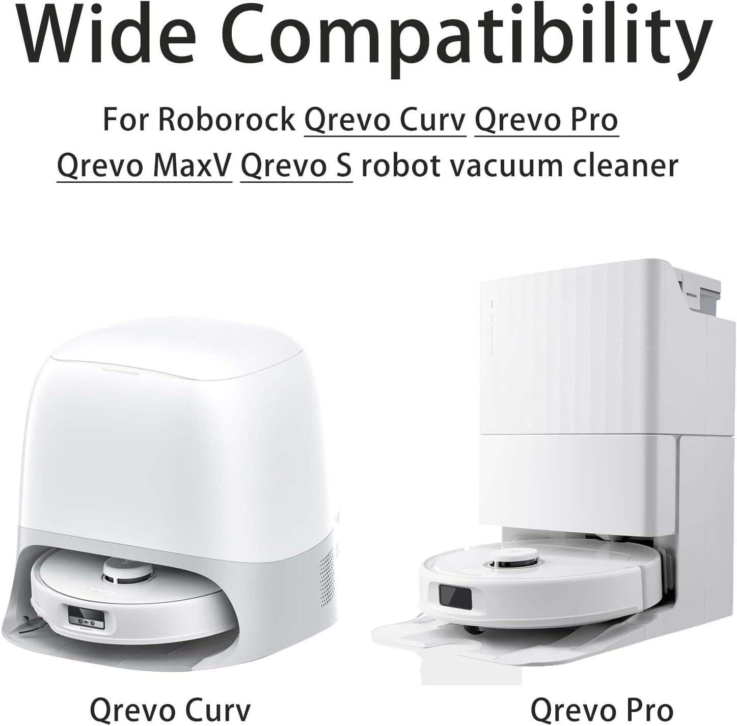 9Pack Replacement Parts for Roborock Qrevo Curv, Qrevo S, Qrevo Pro Robot Vacuum