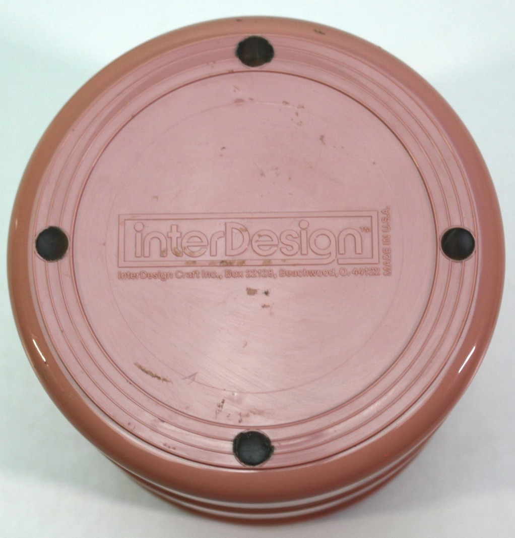 VTG InterDesign Swivel Organizer Mauve 4 Tier USA Circular Container Pink Auth.