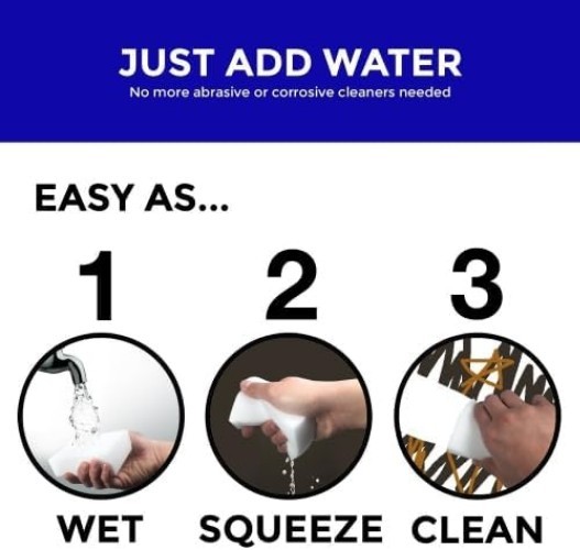 20 Pack Extra Thick Magic Cleaning Pads – Eraser Sponge for All Surfaces – Ki…