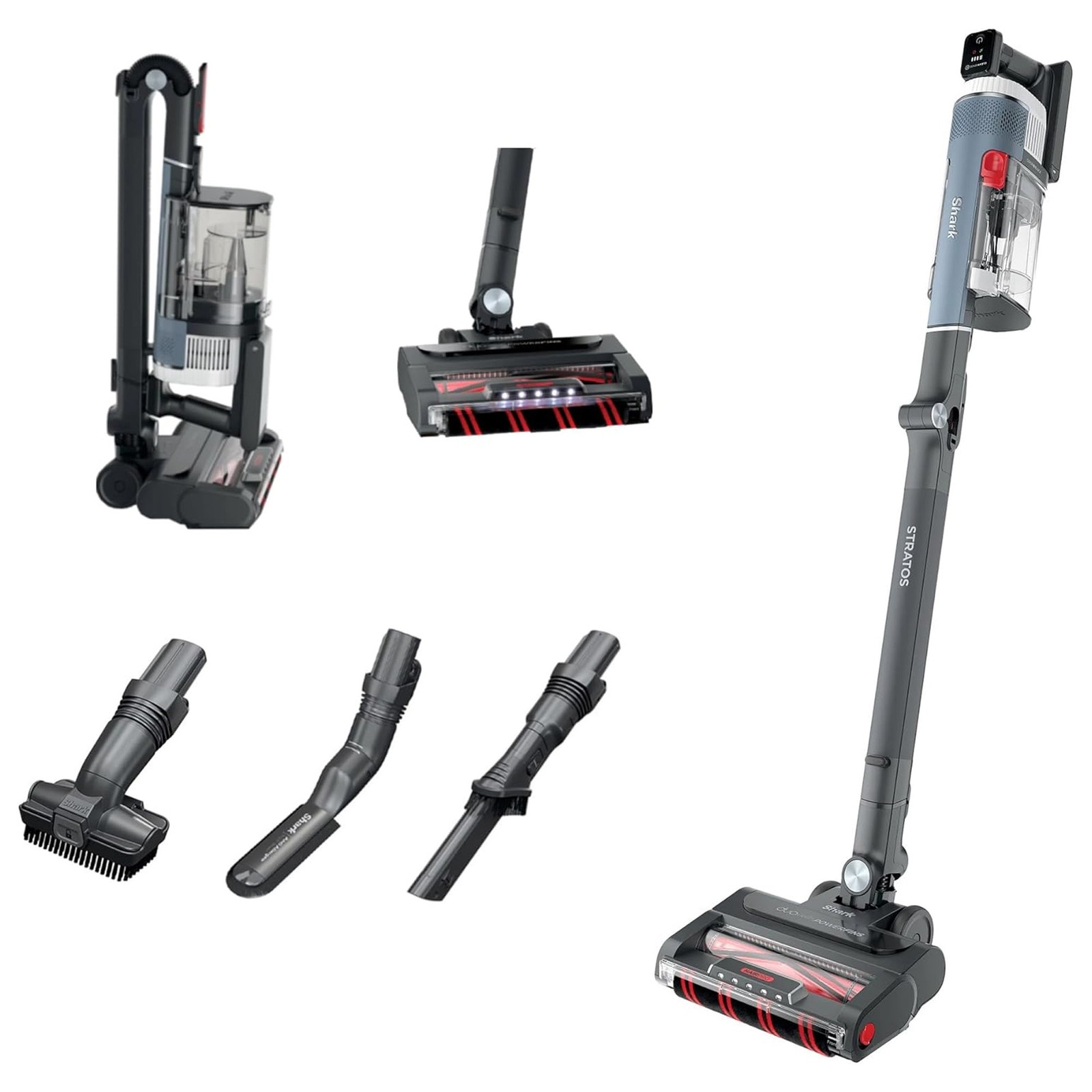 Shark Stratos Cordless Vacuum, Clean IQ & PowerFins (Certified Refurbished)