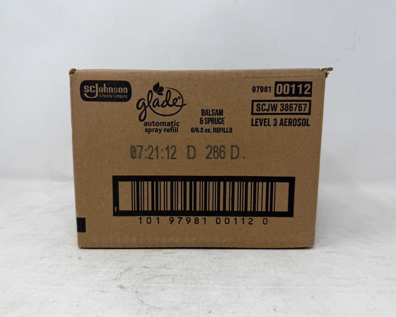 6 Pack – Glade Automatic Spray Air Freshener Refills, Balsam & Spruce, 6.2oz