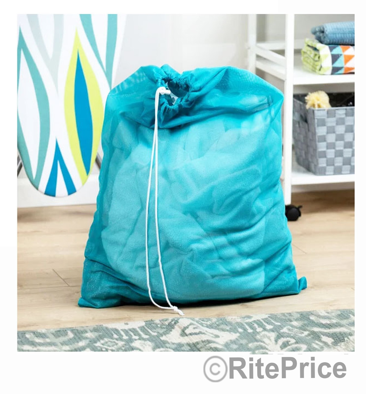Large 29″X40″ Laundry Bag Washable Heavy Duty Locking Drawstring Bag (2 Pack)