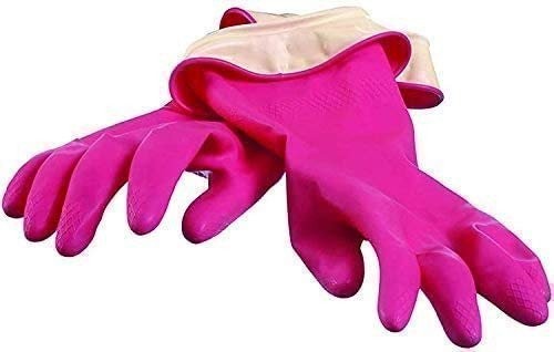 Casabella Premium Waterblock Cleaning Gloves – 6 Pair (12 Gloves) Pink