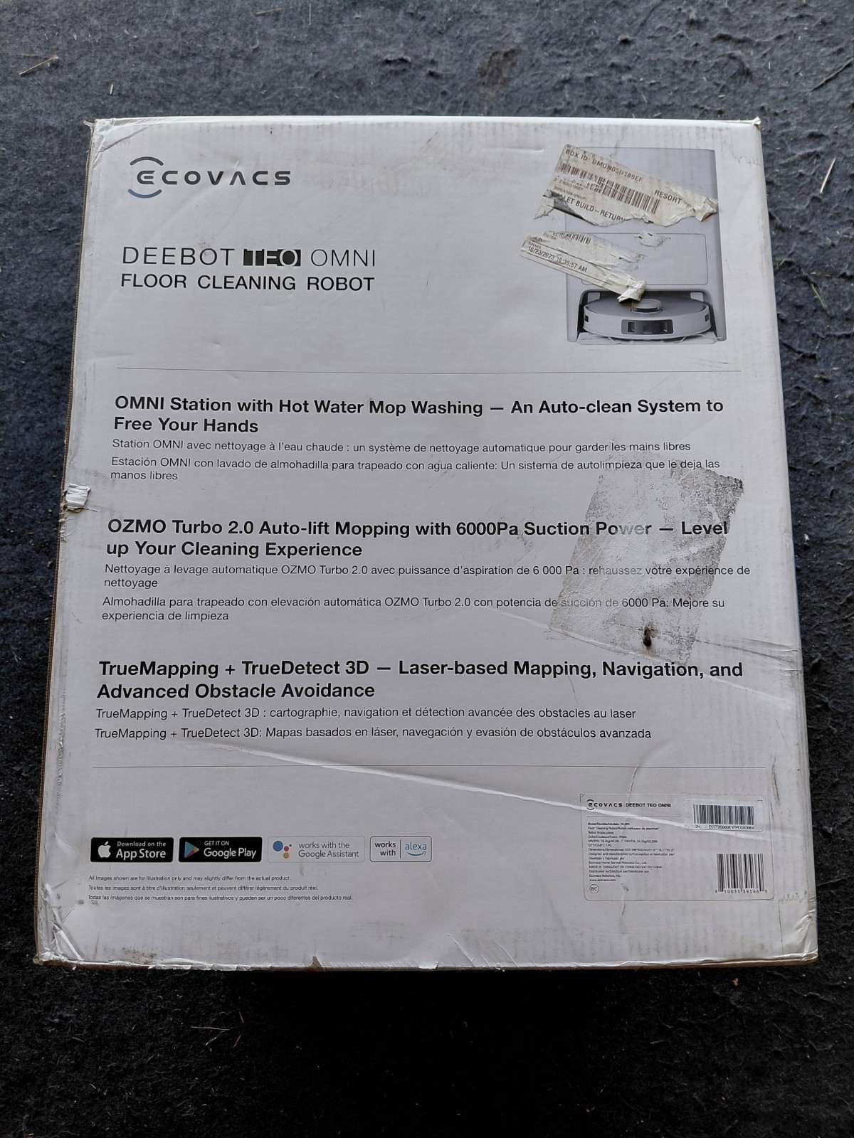 ECOVACS DEEBOT TEO OMNI FLOOR CLEANING ROBOT *(FREE SHIPPING)*
