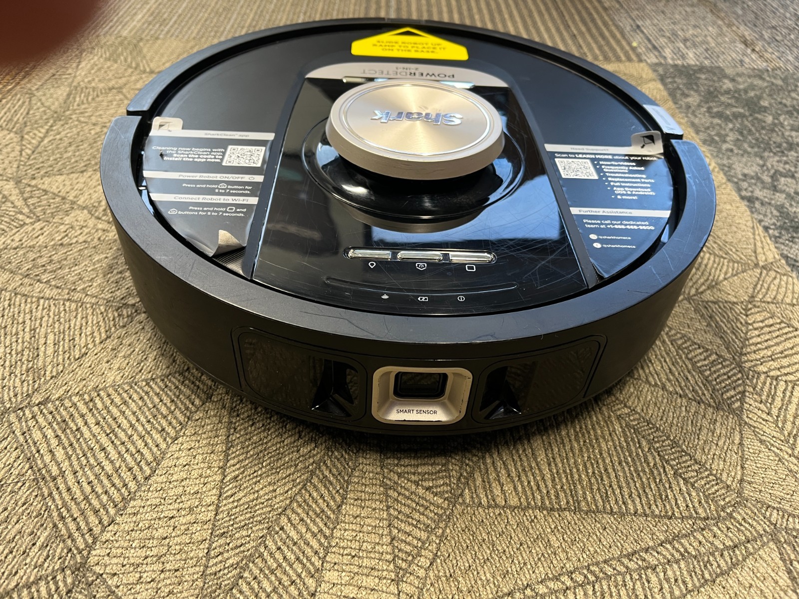 Shark PowerDetect NeverTouch Pro 2-In-1 Robot Vacuum & Mop, Black RV2820ZEUS