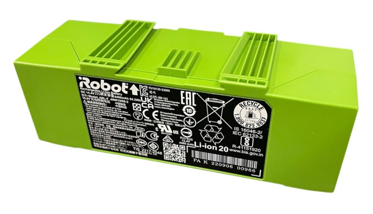 Original OEM iRobot Roomba J Series ABL-F Li-Ion Extended Battery 14.4V, 4460mAh