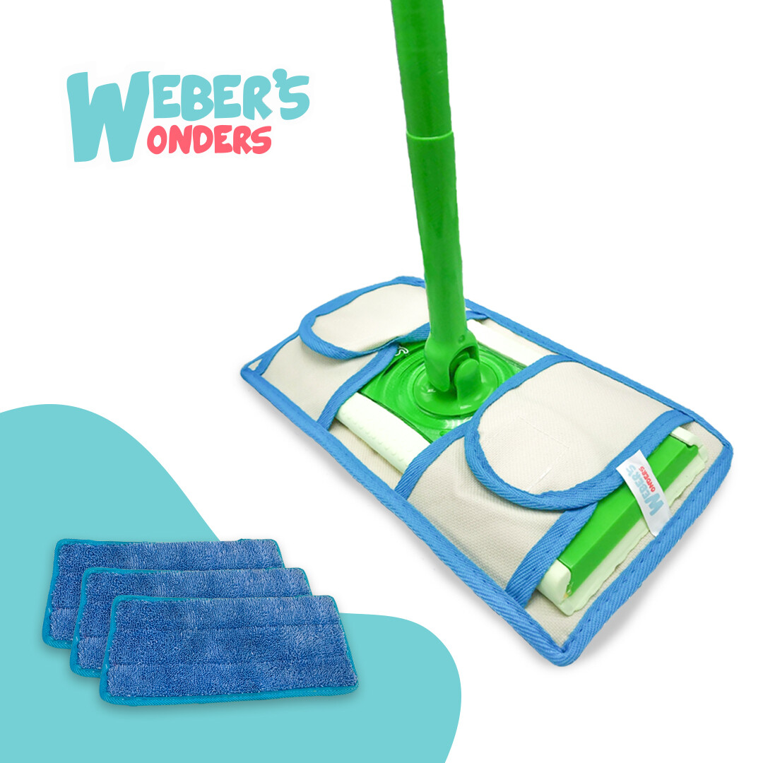 Upgrade Cleaning With Our Super-absorbent Microfiber Mop Pad Refills Reusable