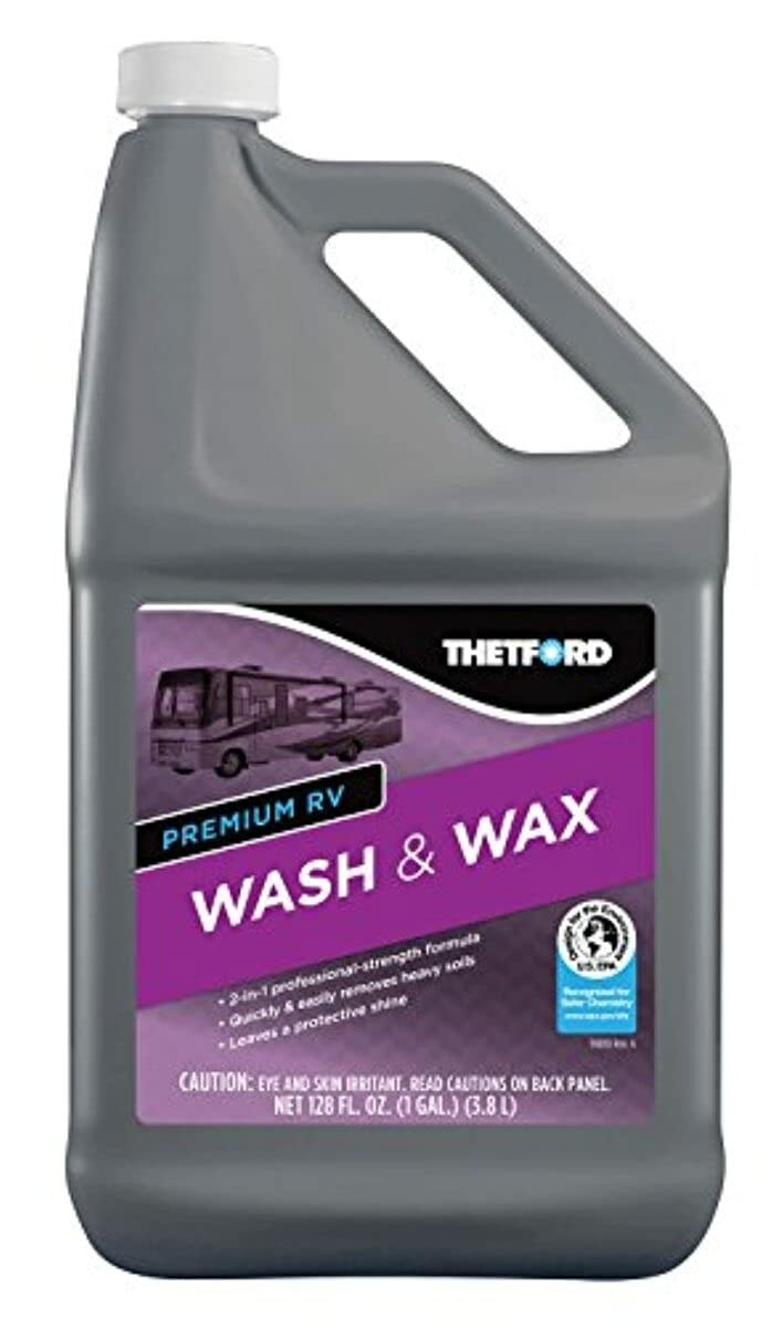 Premium RV Wash and Wax 128oz 2 in 1 Cleans Protects Cars Boats RVs ATVs