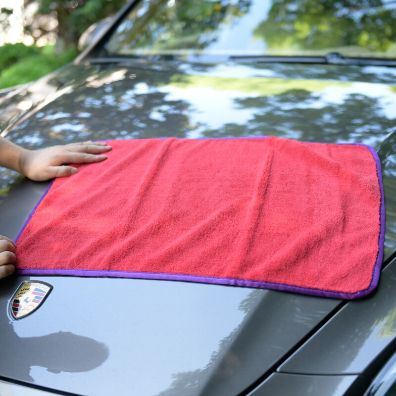 3X Carcarez Microfiber Towel Soft Car Wash Polish Drying Cleaning Cloth 380 gsm