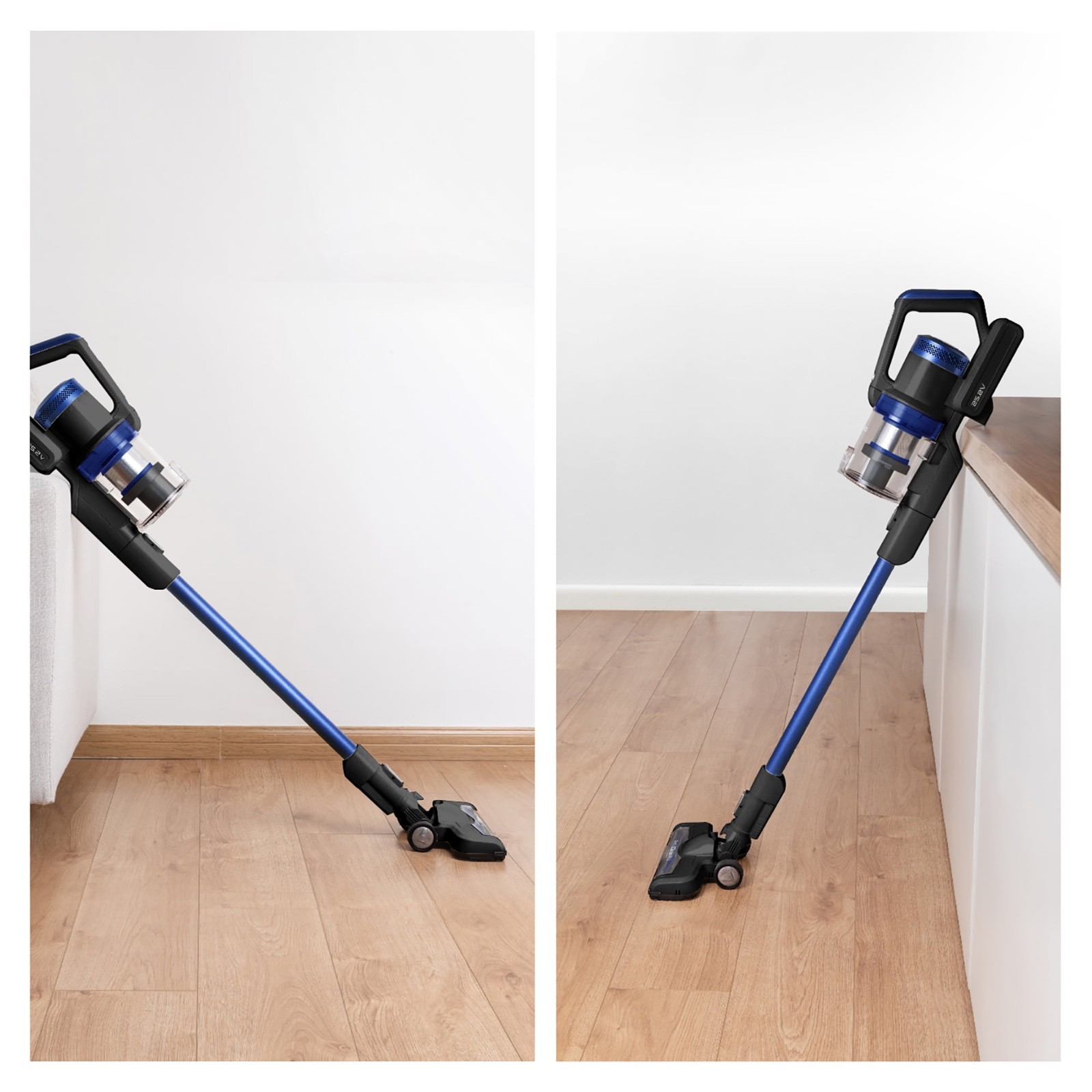 Cordless Stick Vacuum 5.3lb 40Min Runtime LED Headlights Lay Flat for Hard Floor