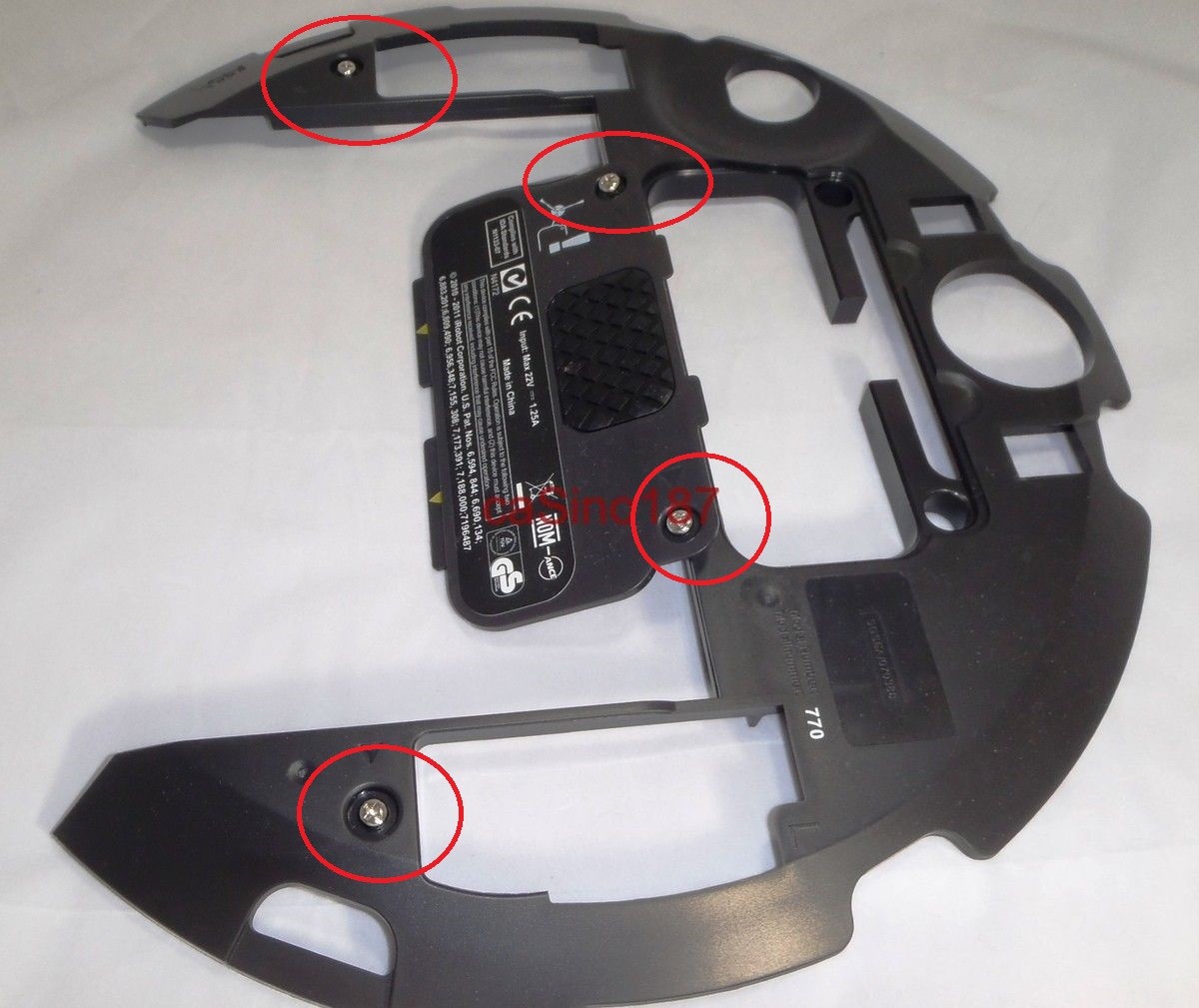 ~ Roomba 500/600/700/800/900 Series Bottom Screws Battery Cover 650 761 880