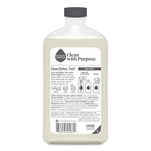 Seventh Generation Mandarin Orange Foaming Dish Spray 16Oz Pack Of 3 Biodegra…