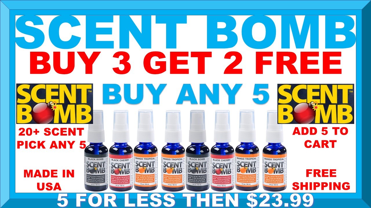 (BUY 3 GET 2 FREE) SCENT BOMB 100% Concentrated Air Freshener 20+, PICK ANY 5
