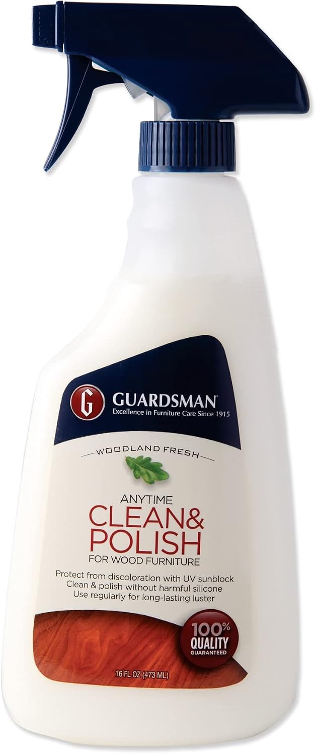 Anytime Clean & Polish Wood Cleaner & Furniture Polish for Cabinets Tables and