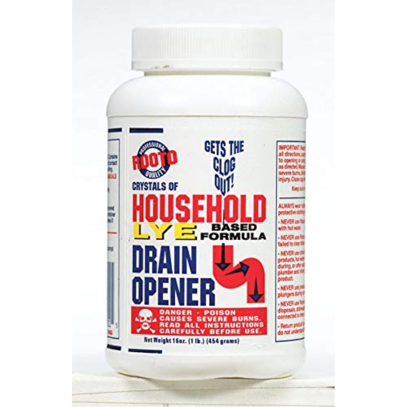 Rooto 16 Oz Drain Opener Gel, 12 Count Pack