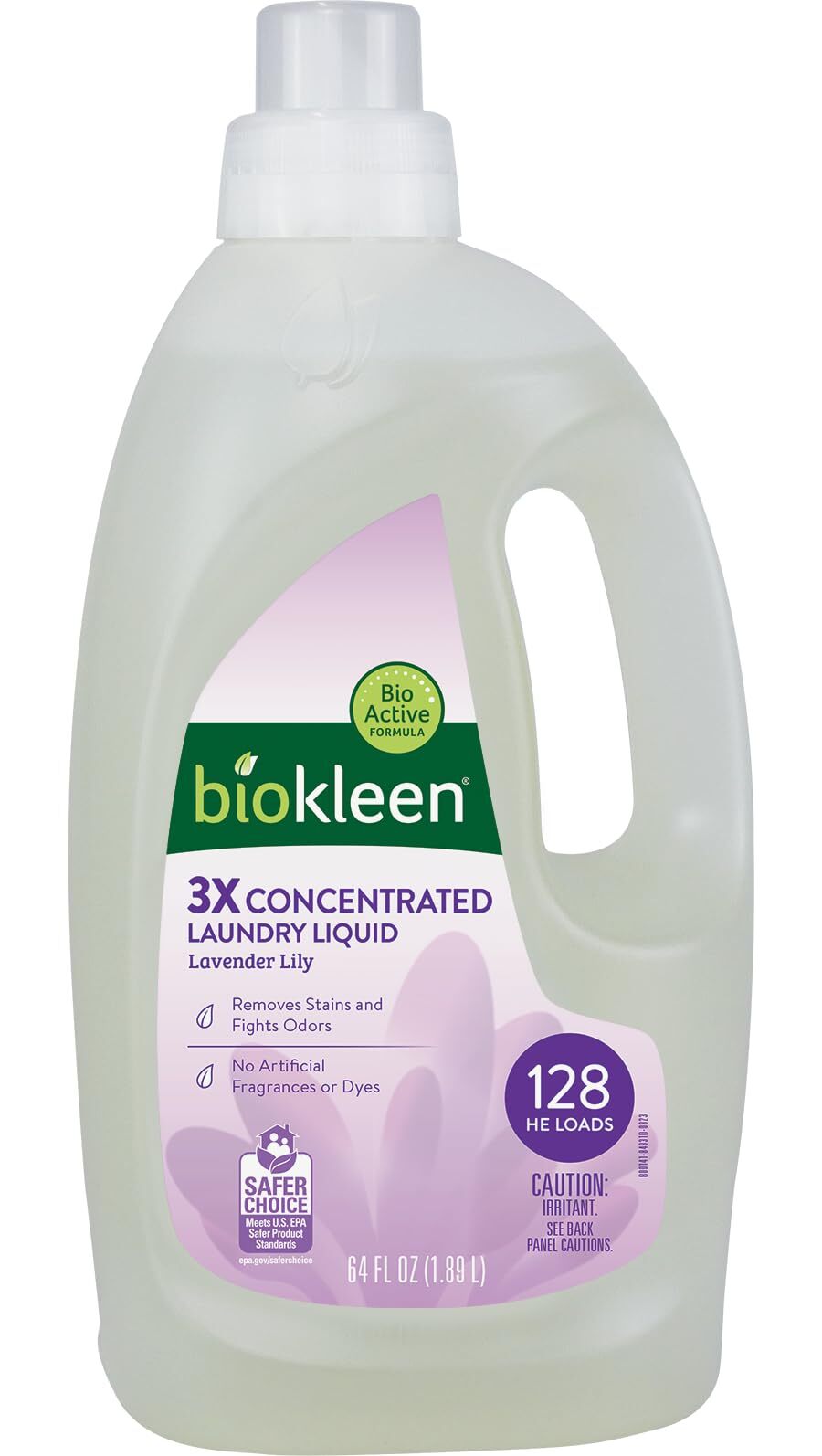 Lavender Lily Eco Friendly Laundry Detergent 64 Oz Plant Based 3X Concentrated