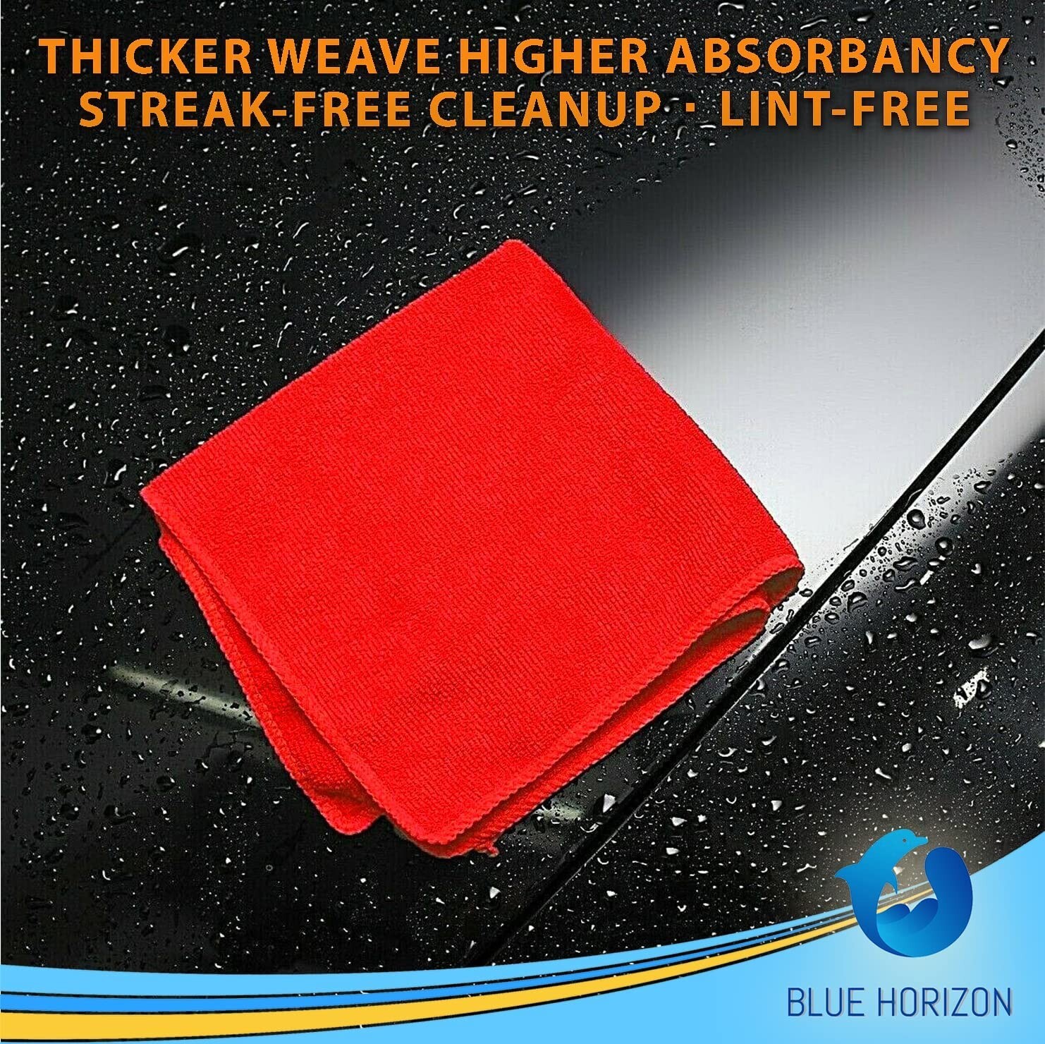 Microfiber Cleaning Cloth Set Of 24 Towel Rag Car Polishing Detailing No-Scratch