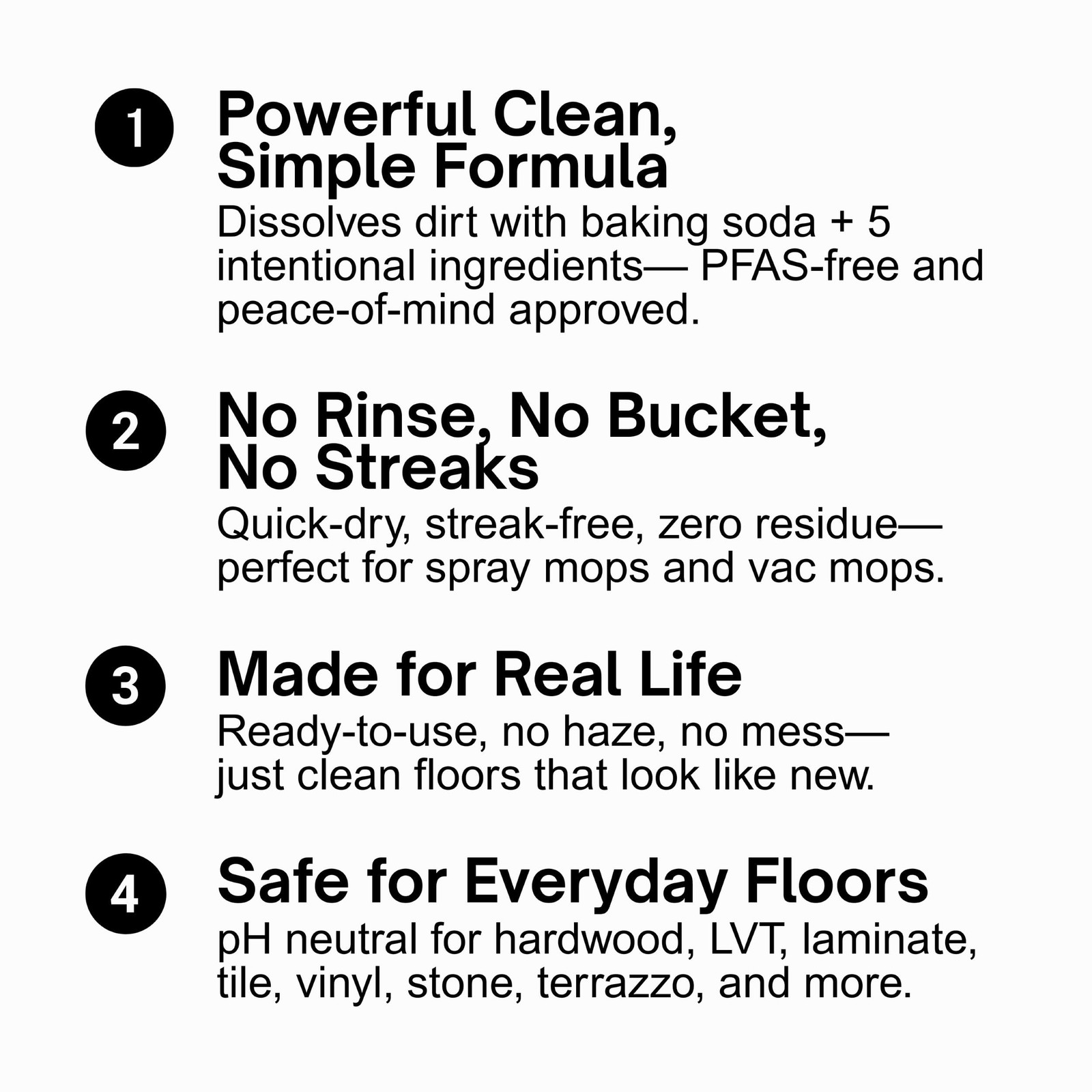 Quick Shine Multi Surface Floor Cleaner 64oz Ready to Use-Streak Free-No Rinse