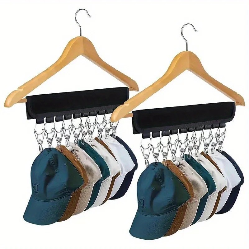 Over the Door Hat Rack (1-Pack) | Closet Hanger Baseball Cap Holder Organizer