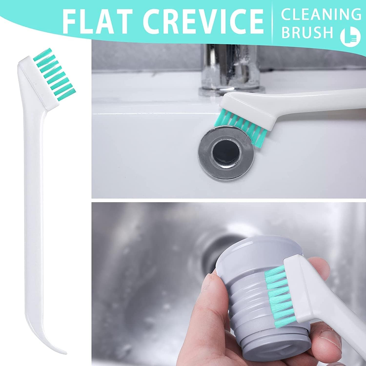 Small Cleaning Brushes Set, 4 pcs Crevice Household Cleaning Tool for Window