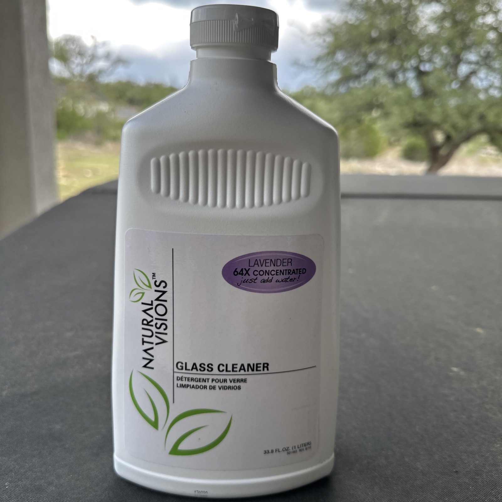 Brand New Natural Visions Glass Cleaner Super Concentrate Lavender 1L