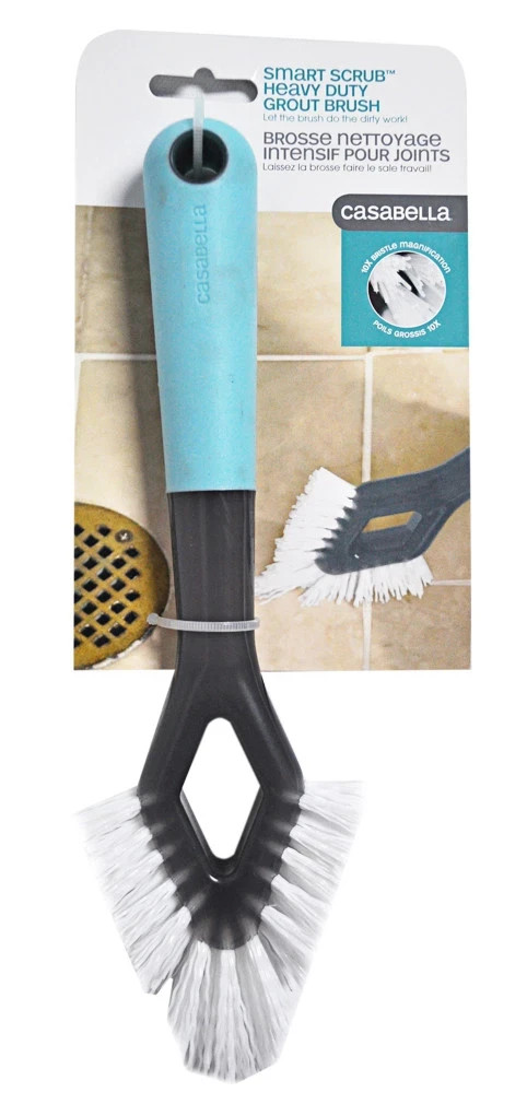 Casabella Smart Scrub Heavy Duty Grout Brush Blue