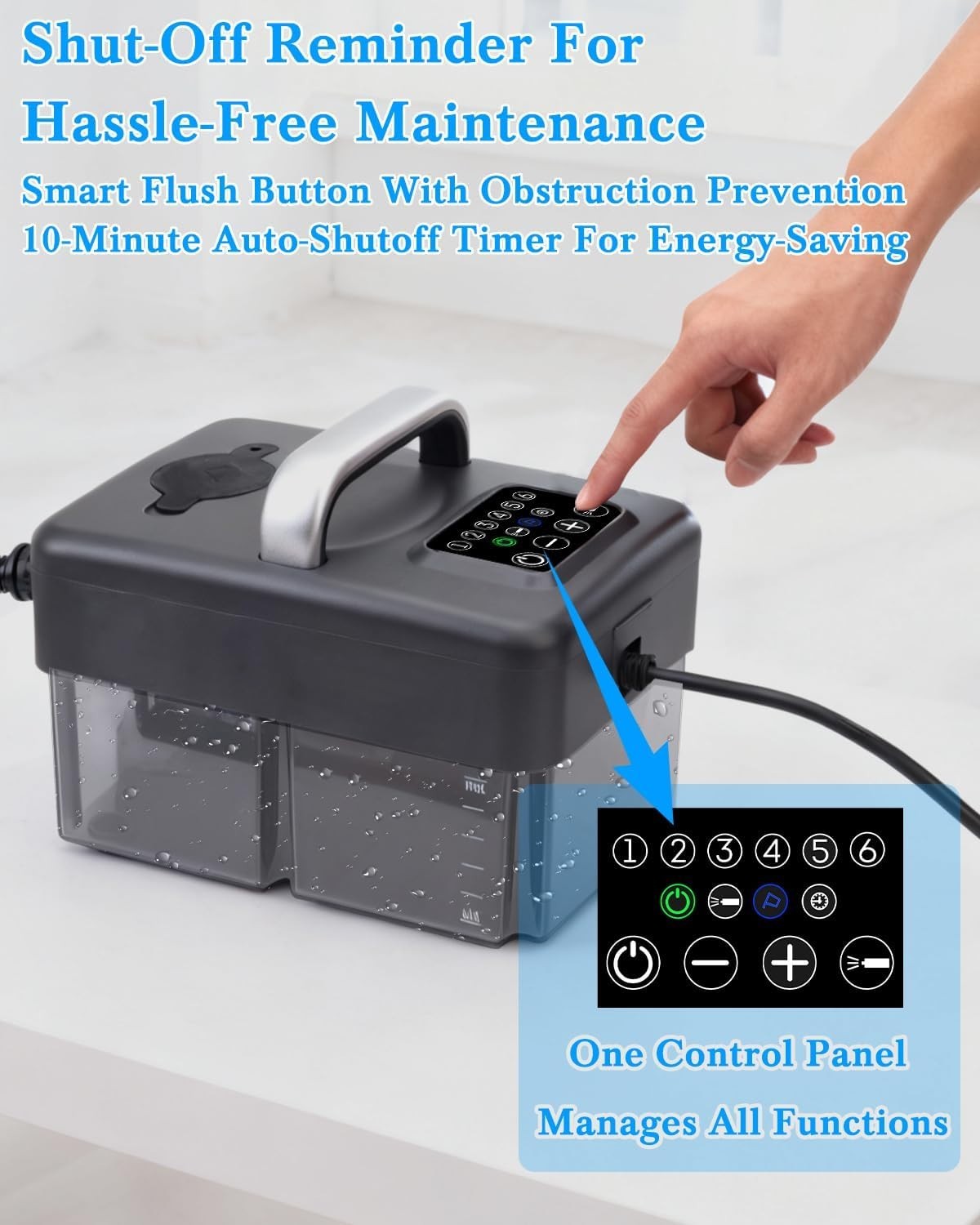 Handheld Steamer with 1600ML Tank – Fast, Efficient Cleaning for Home & Car