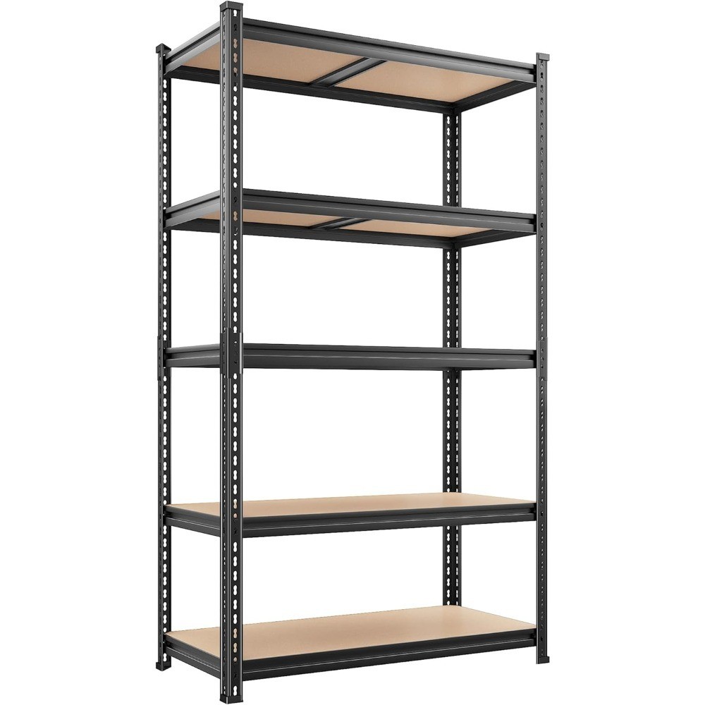 2400LBS Garage Shelving Heavy Duty,5 Tier Storage Shelves Adjustable Metal
