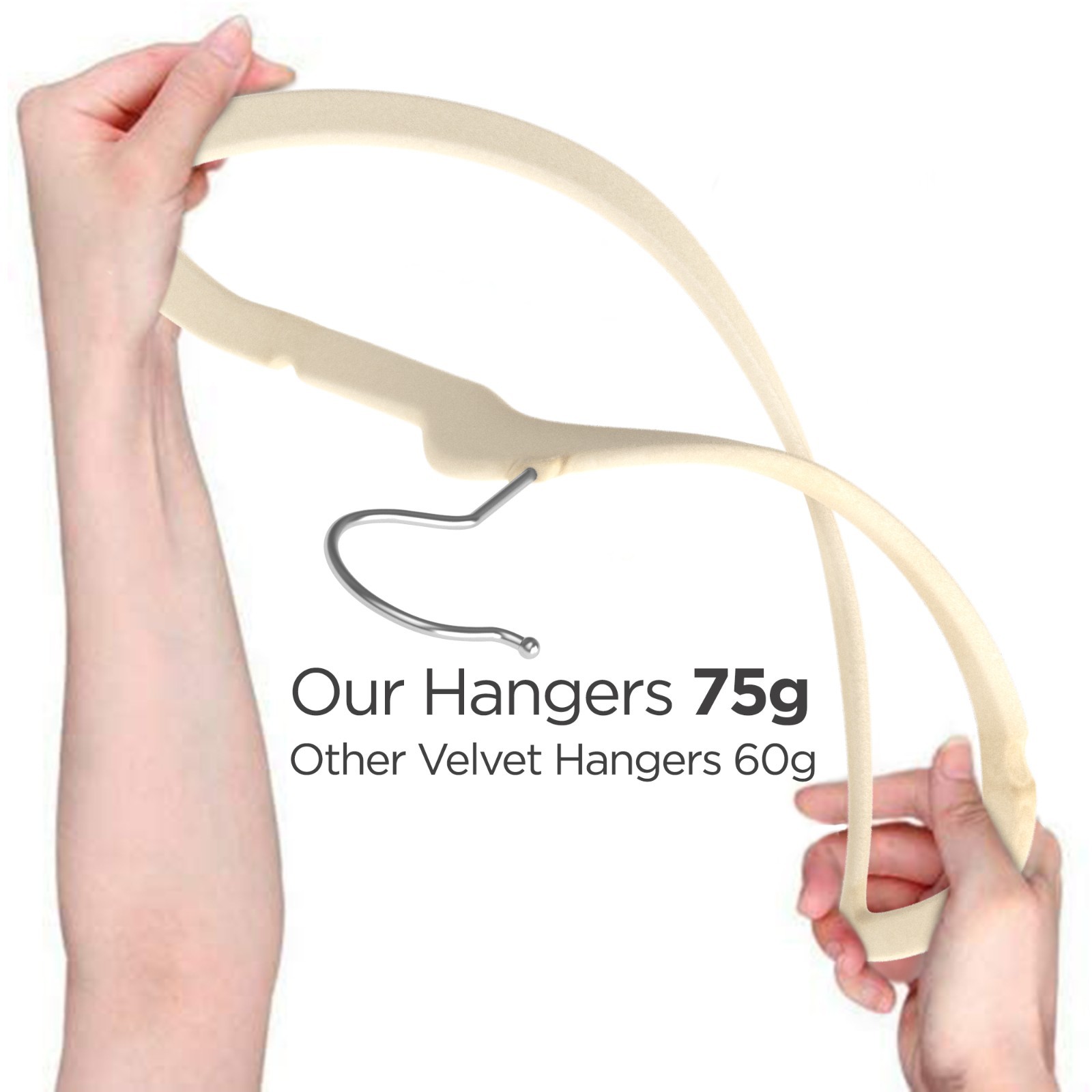 50 Premium Kids Velvet Hangers – 14″ Non-Slip Clothes Hangers for Kids