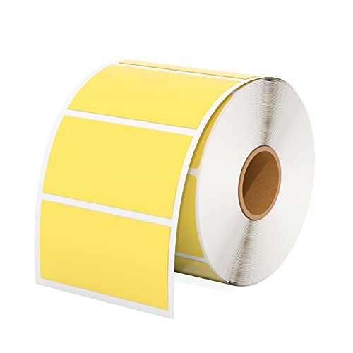 2.25x.25 Thermal Labels000 Sheets/Roll | Strong 2.25″ x 1.25″ 1 Yellow