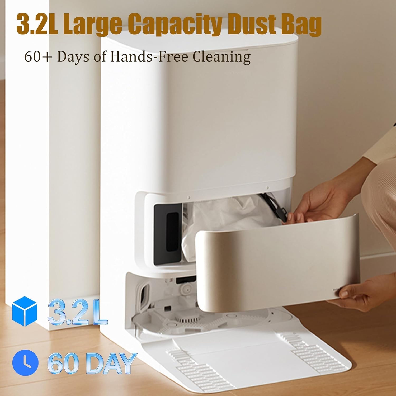 18 Pack Dust Bags for Dreame L40 L40s L50 L60 L10 L10s L20 L30 Pro Ultra X30