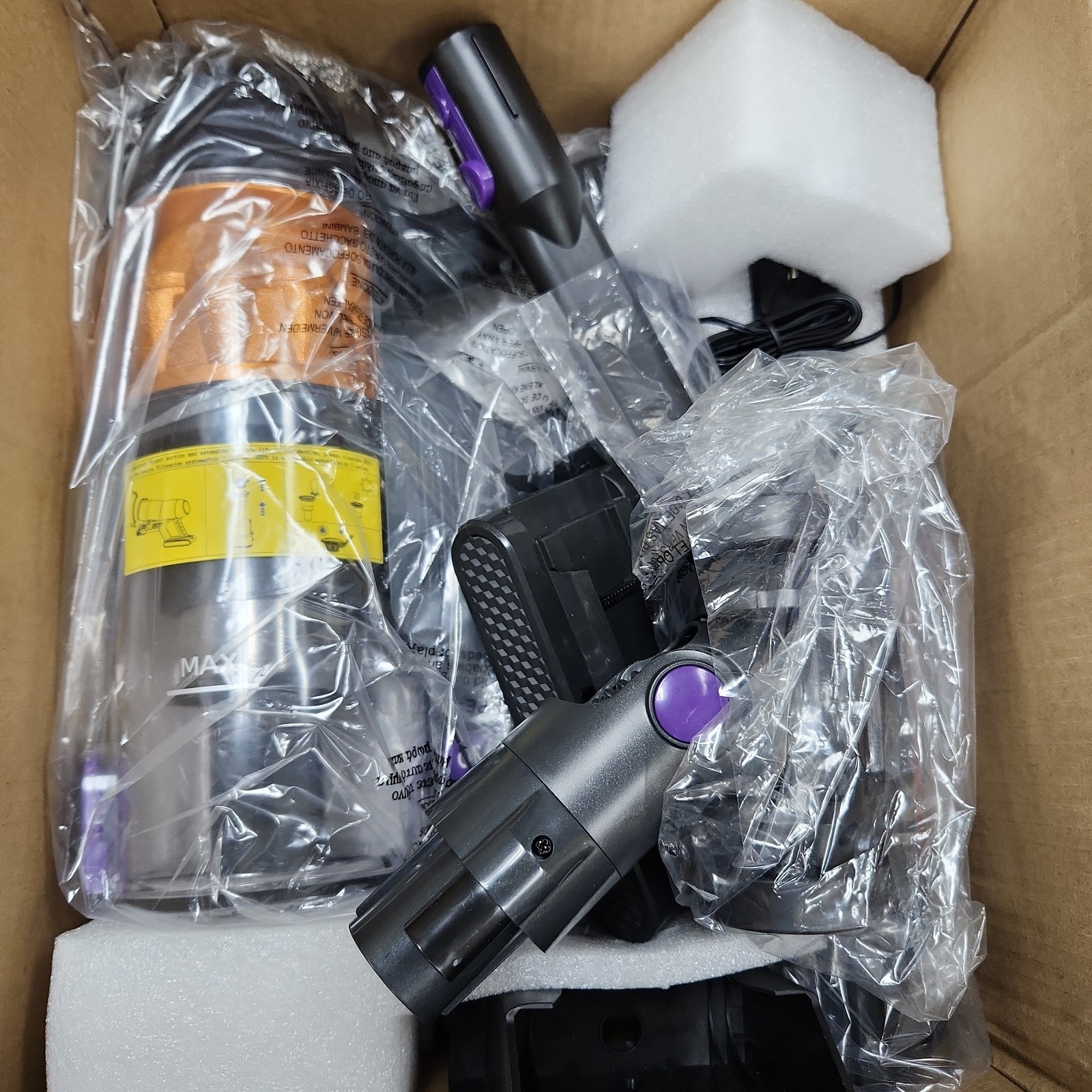 COTIAR Cordless Vacuum Cleaner, 500W 40KPa 60Mins Cleaners for Purple