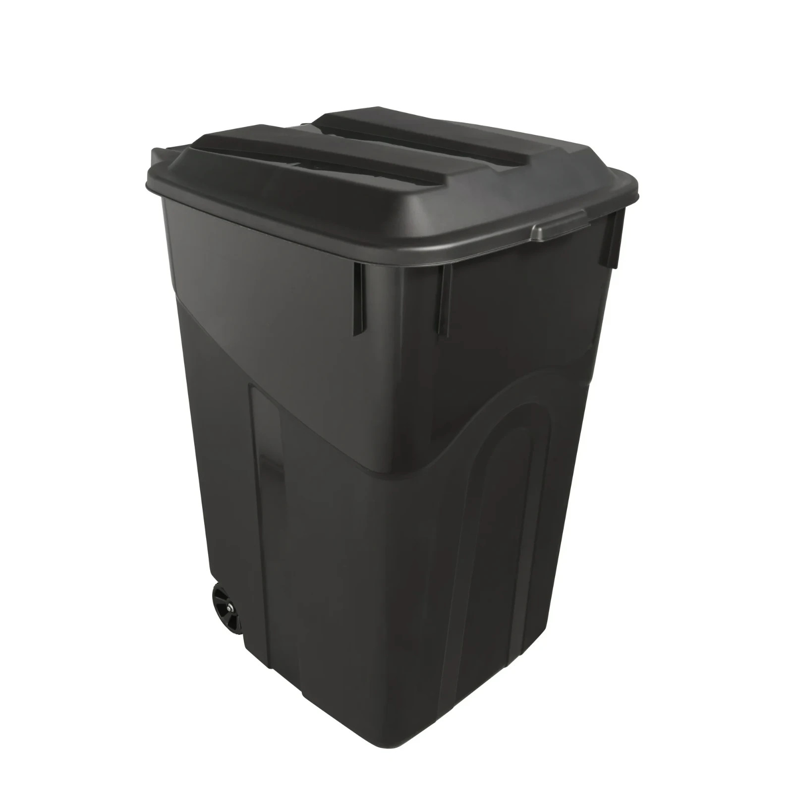 Hyper Tough 45 Gallon Wheeled Outdoor Trash Can, Black