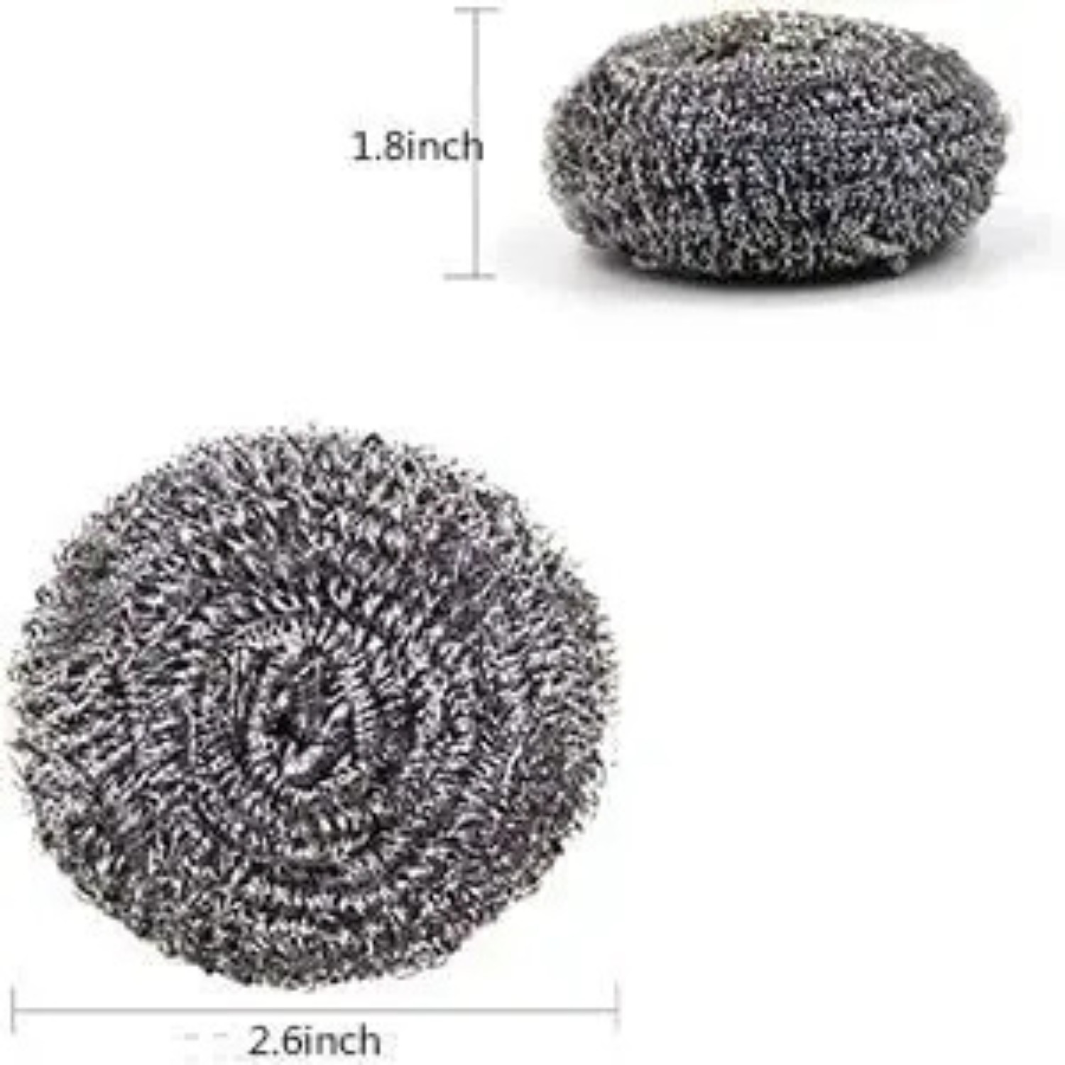 20 Pcs Stainless Steel Kitchen Cleaning Sponges Scouring Pad Steel Wool Scrubber