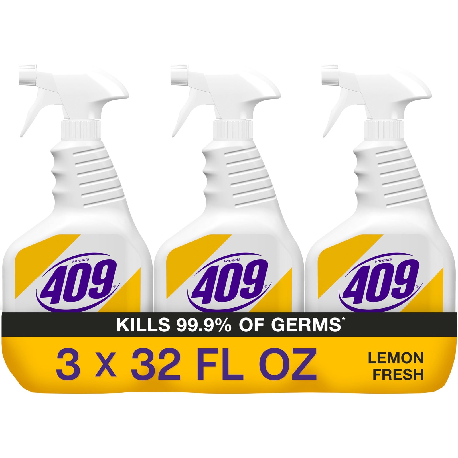 Formula 409 Multi-Surface Cleaner, Spray Bottle, Lemon 96 Fl Oz (Pack of 1)