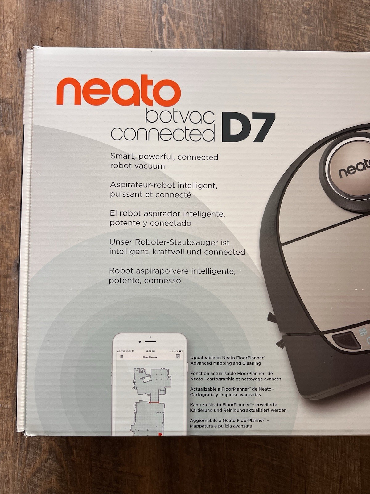 New, Sealed Neato Robotics Botvac Connected D7 Wi-Fi Enabled Robot Vacuum