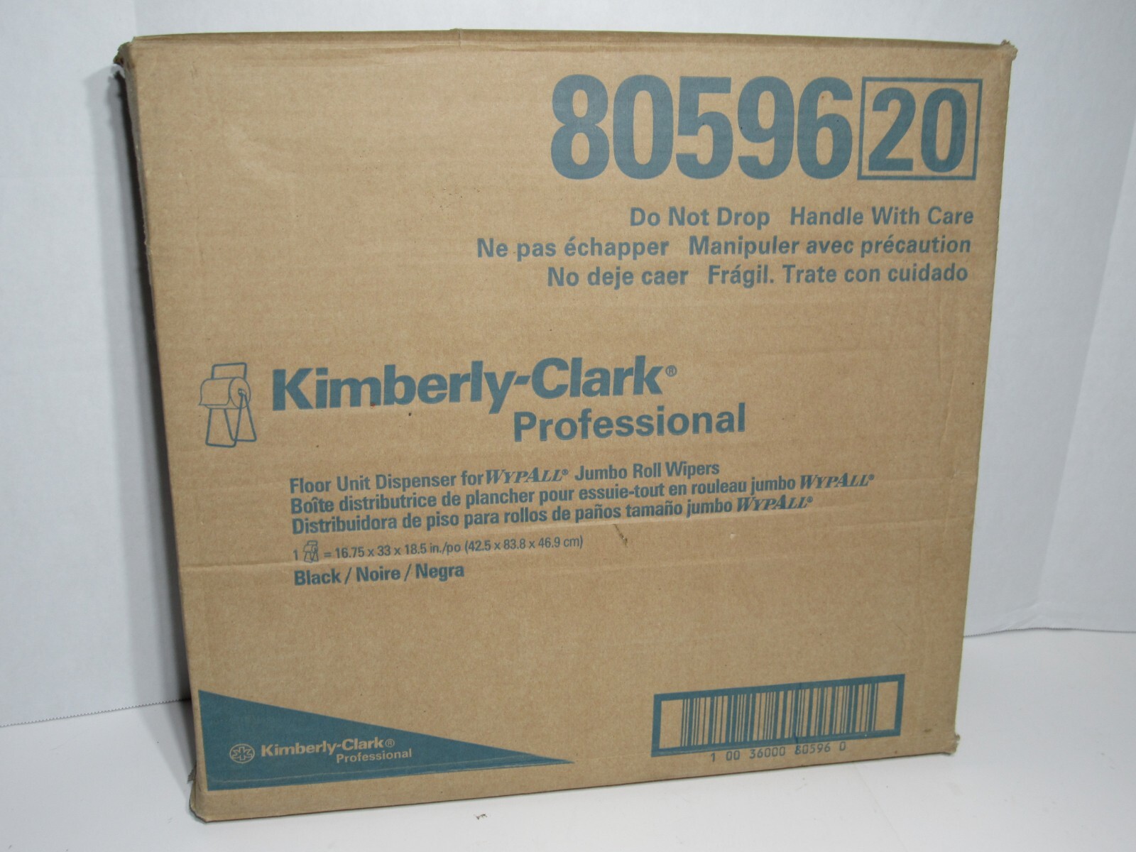 Kimberly-Clark Jumbo Roll Dispenser Black 16-4/5″ W x 18-1/2″ D x 33″ H 8059620