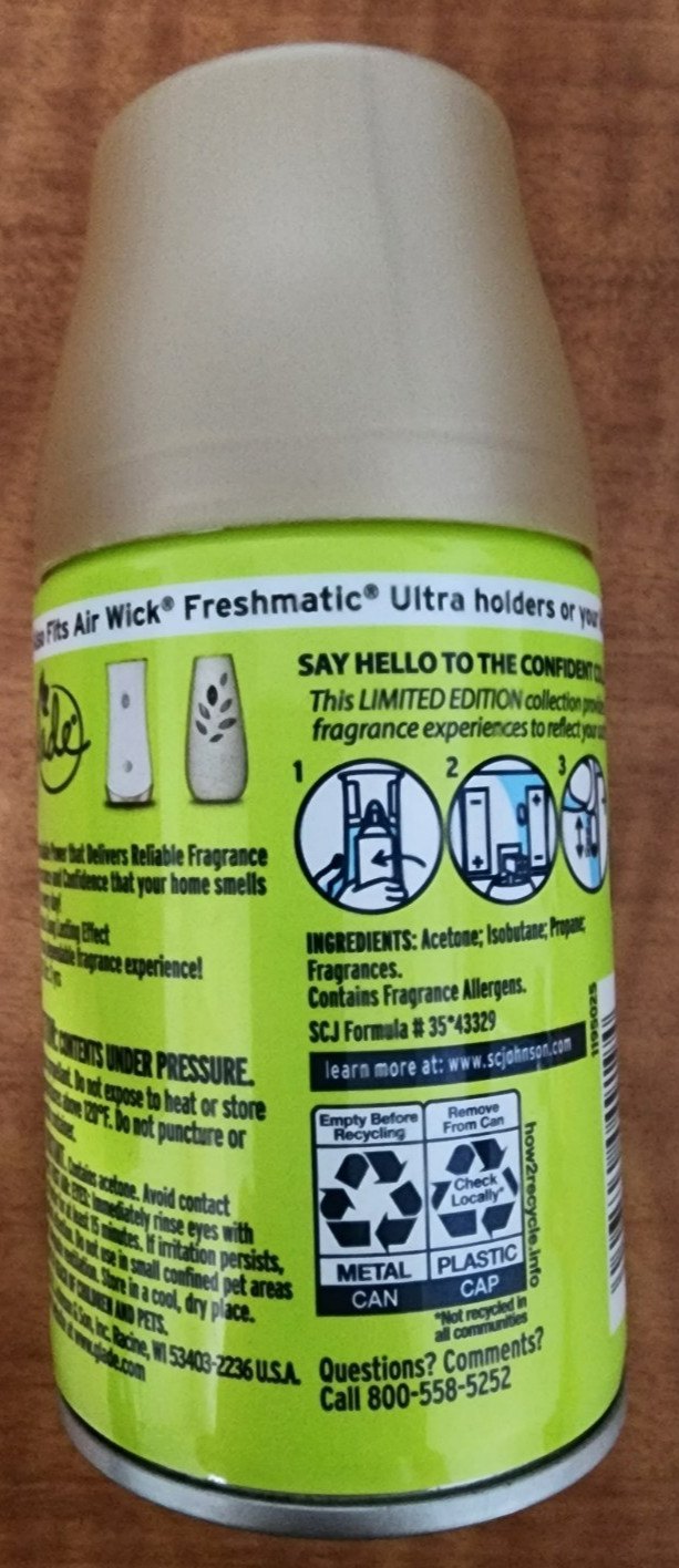 6 Glade Automatic Spray Refill Fresh Confidence Scent Air Freshener Home Limited