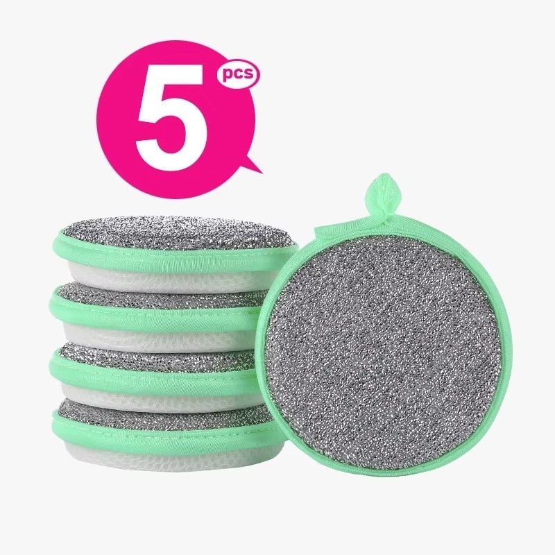 10Pcs Magic Scrub Sponge Double Sided Heavy Duty Dish Washing Kitchen Pad