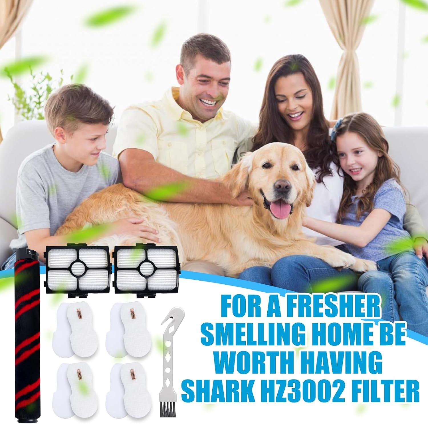 HZ3002 Brush Roller and Filter Replacement Compatible with Shark HZ3002 HZ3000