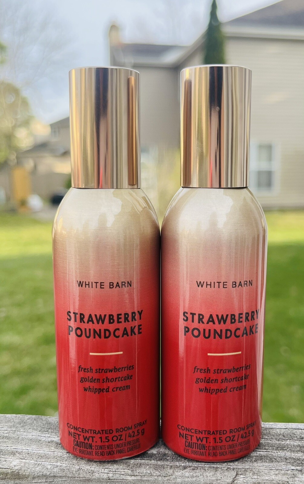 Bath and Body Works Strawberry Pound Cake Concentrated Room Spray Pack Of 2