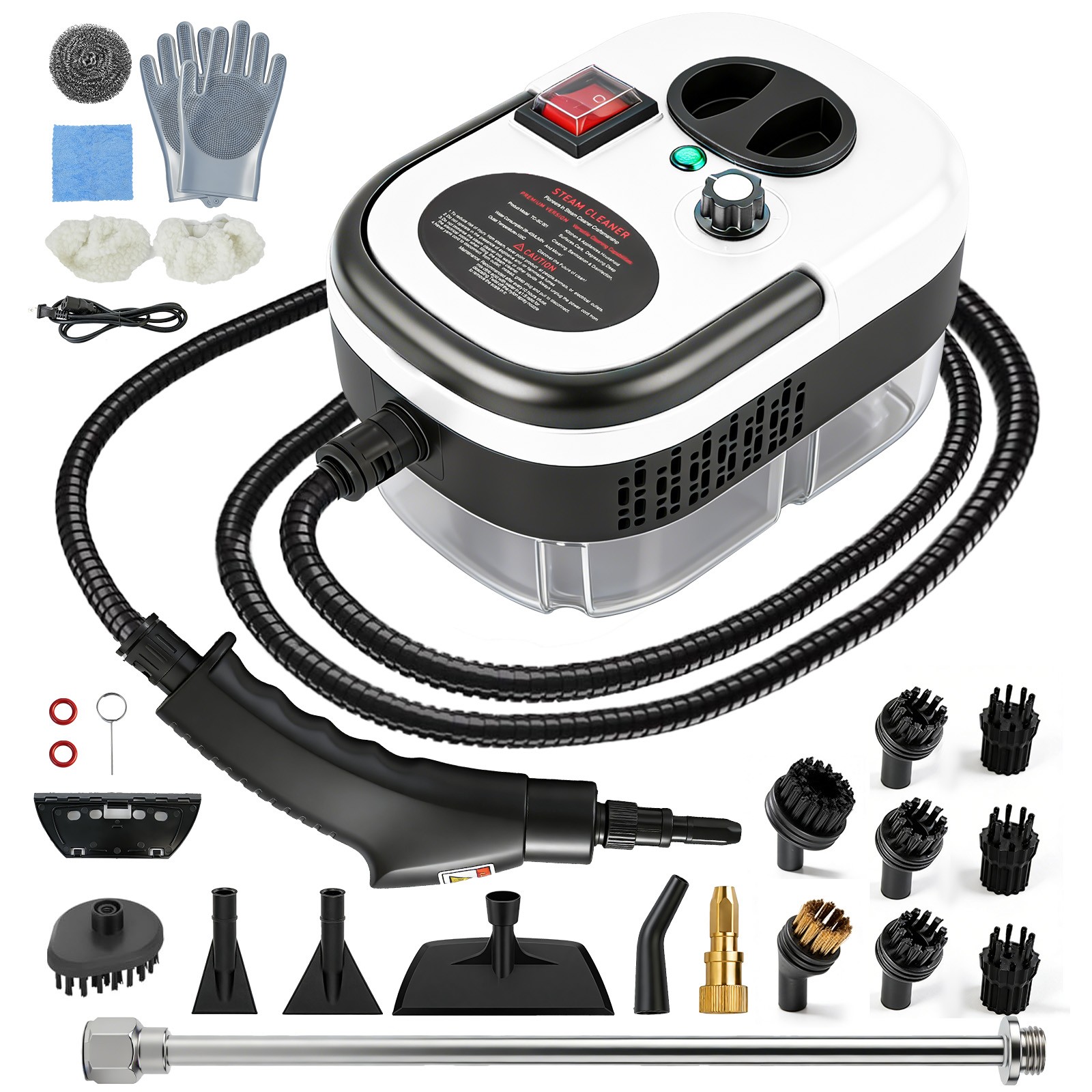 2500W Handheld Steam Cleaner High Pressure Household Car Steam Cleaning Machine